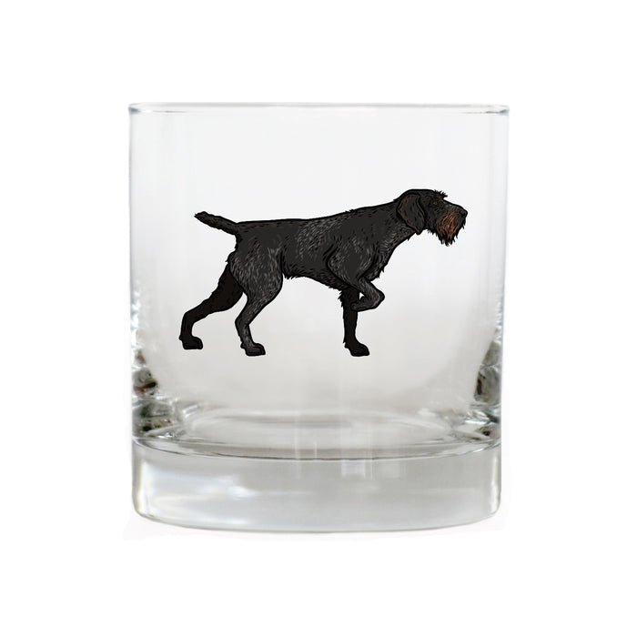 Deutsch Drahthaar Whiskey Glass