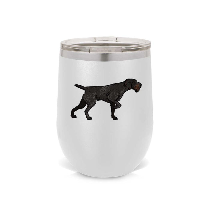 Deutsch Drahthaar Wine Tumbler