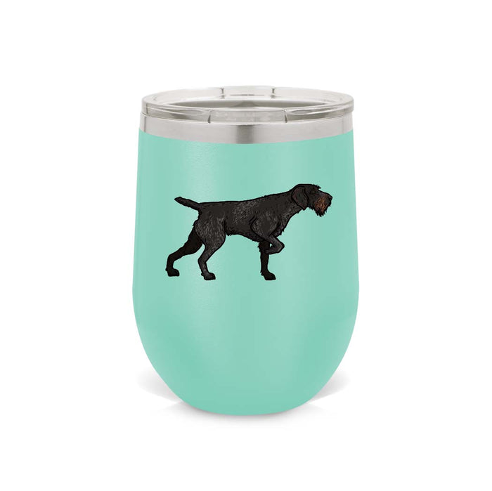 Deutsch Drahthaar Wine Tumbler