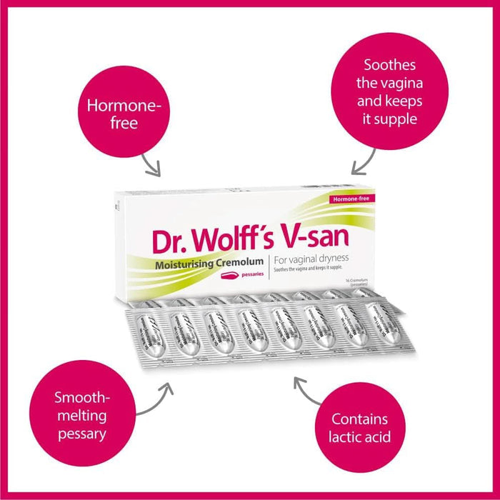 Dr Wolff's V-san MoistCream Cremolum Pessary