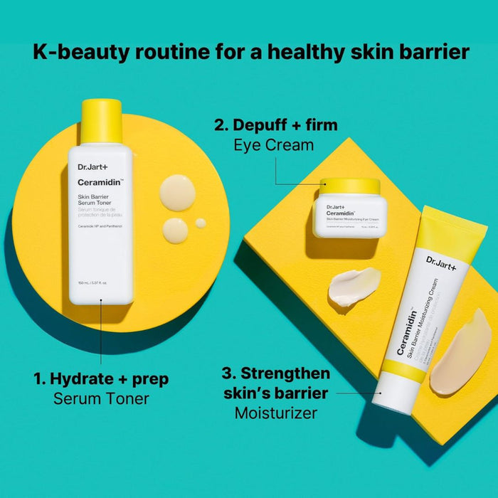 Dr.Jart+ Ceramidin Skin Barrier Face Cream Moisturizer For Dry Skin with Ceramides and Panthenol | Korean Skin Care