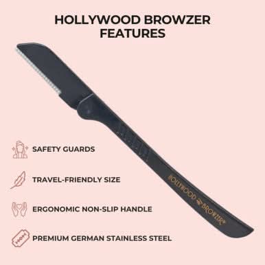 Duo Hollywood Browzer Dermaplaner- Black & Gold