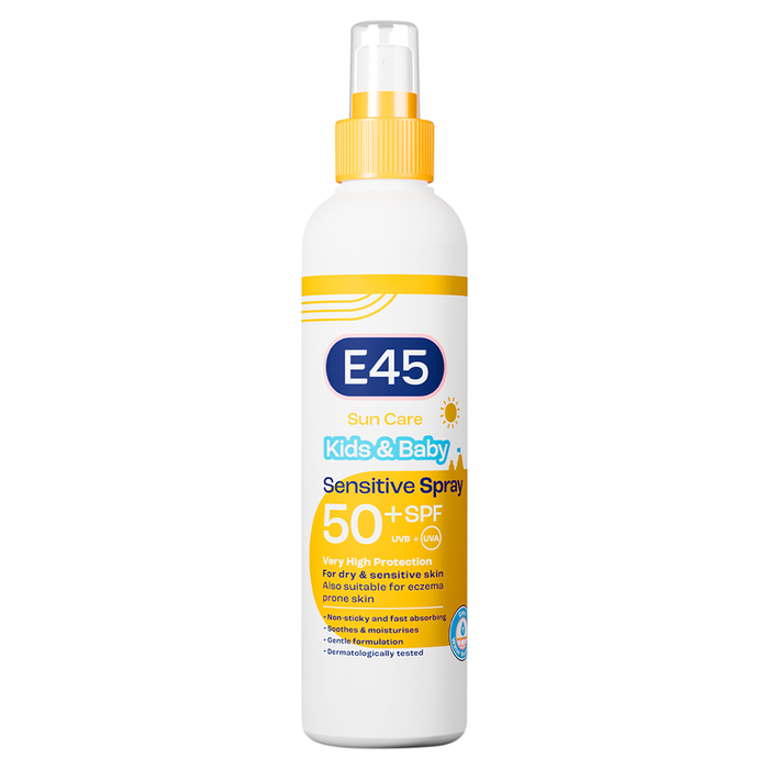 E45 Sun Care Kids & Baby SPF50+ UVB + UVA Sensitive Spray 180ml