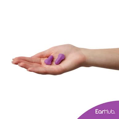 EarHub Sleepwell Premium Foam Earplugs Purple 30 Pairs