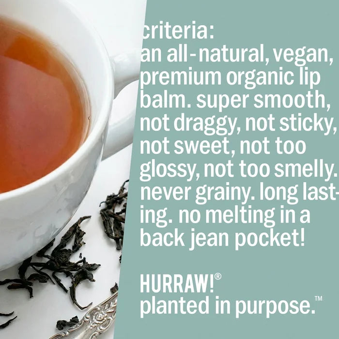 Hurraw! | Earl Grey Lip Balm
