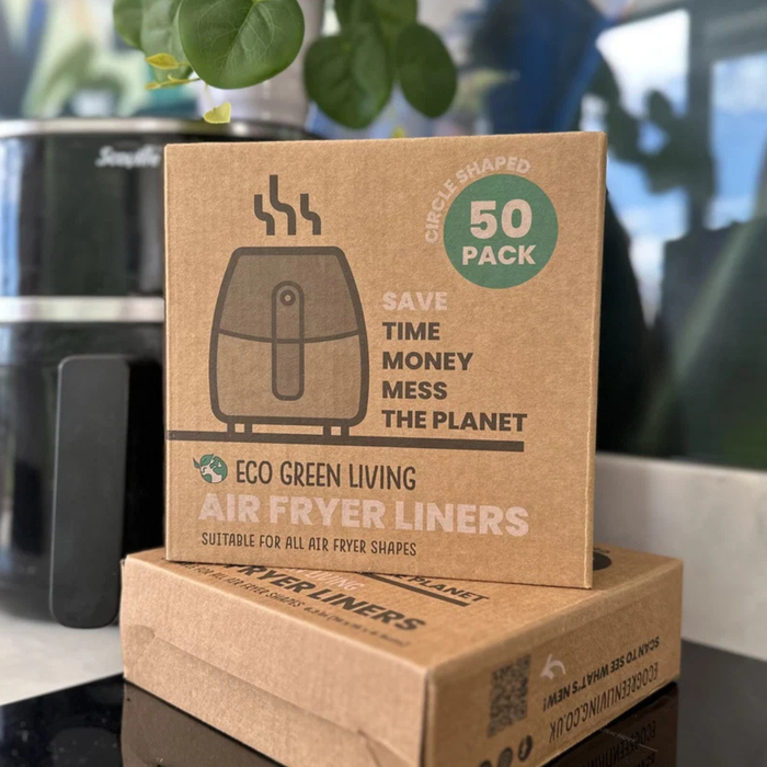 Eco Green Living Compostable Air Fryer Liners 19cm 50 Liners