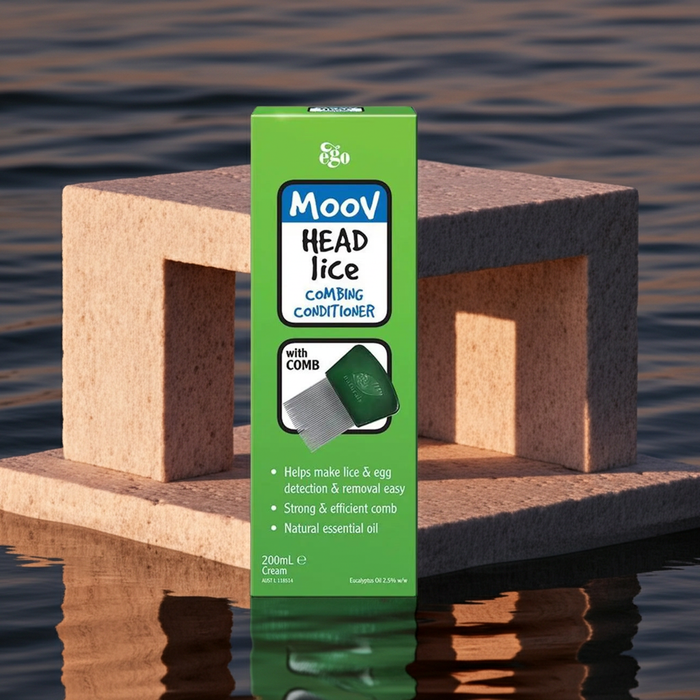 Ego Moov Head Lice Combing Conditioner with Comb 200ml Ego QV