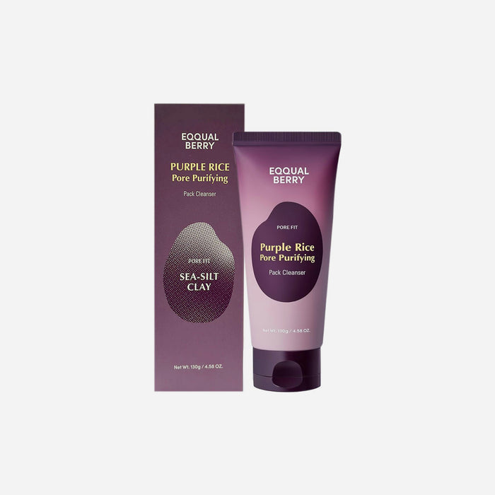 EQQUALBERRY Purple Rice Pore Pack Cleanser pore refining rice cleanser for smooth skin