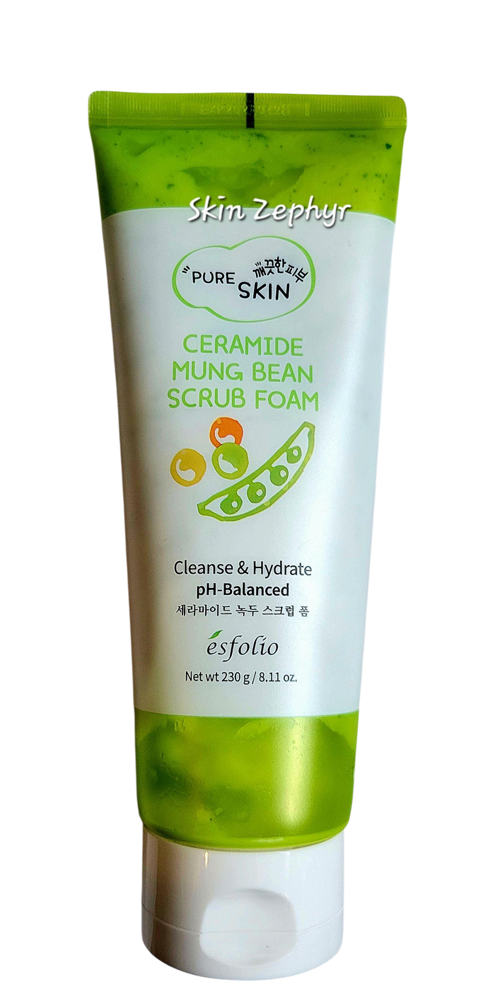 Esfolio Ceramide Mung Bean Scrub Foam