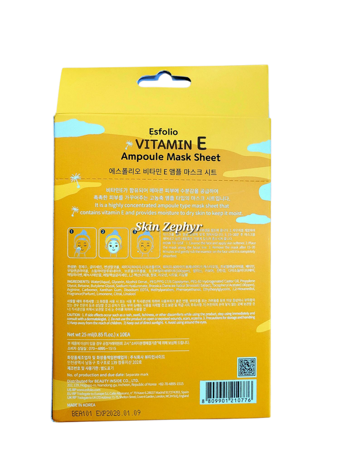 Esfolio Vitamin E Ampoule Mask Sheets