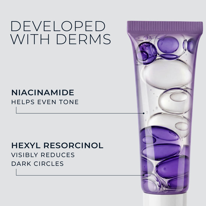 hexyl-r complex visibly reduce dark circles
niacinamide helps even tone