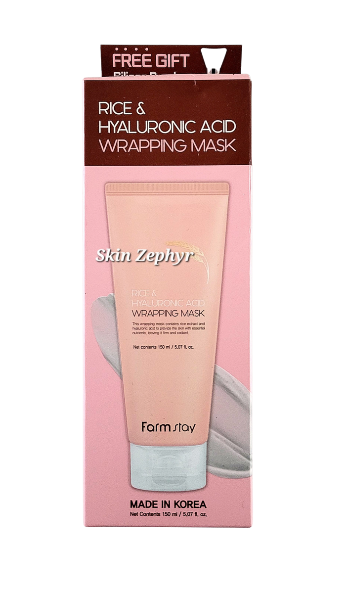 Farmstay Rice & Hyaluronic Acid Real Wrapping Face Mask