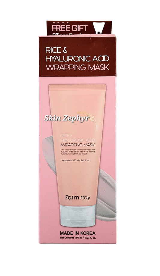 Farmstay Rice & Hyaluronic Acid Real Wrapping Face Mask