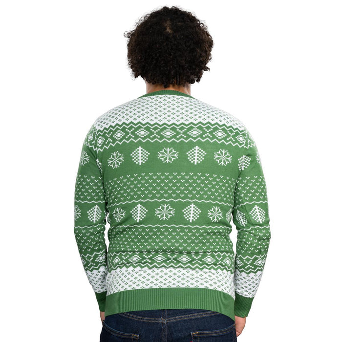 Filthy Animal Adult Unisex Ugly Christmas Holiday Green Sweater