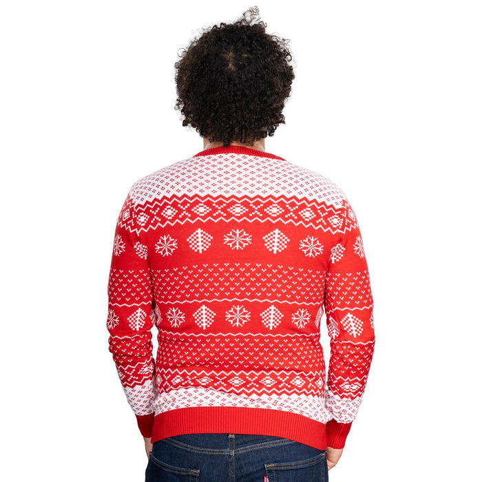 Filthy Animal Adult Unisex Ugly Christmas Holiday Red Sweater