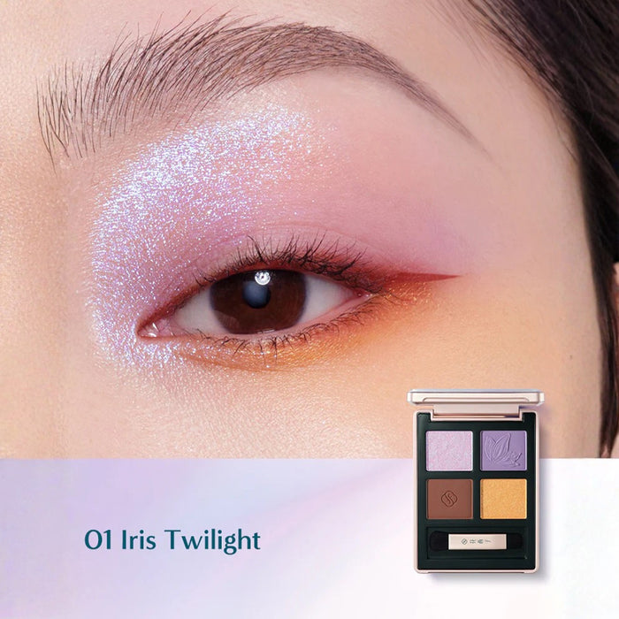Florasis Butterfly Glitter Quad Eyeshadow Palette