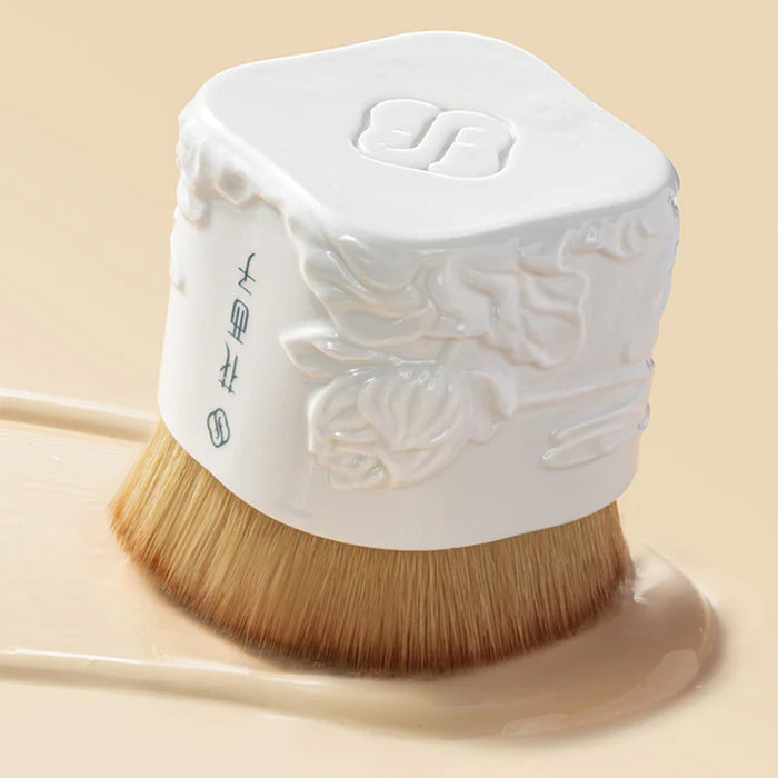 Florasis Snow-white Ceramic Traceless Foundation Brush - 330 gms