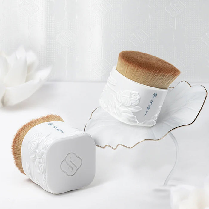 Florasis Snow-white Ceramic Traceless Foundation Brush - 330 gms
