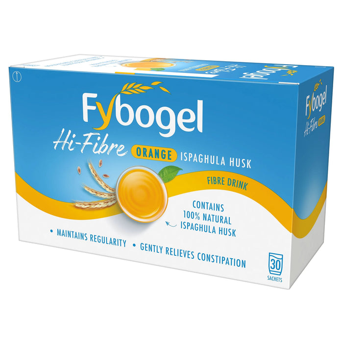 Fybogel hi-fibre orange natural fibre sachets