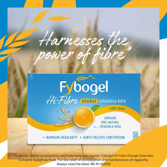 Fybogel hi-fibre orange natural fibre sachets