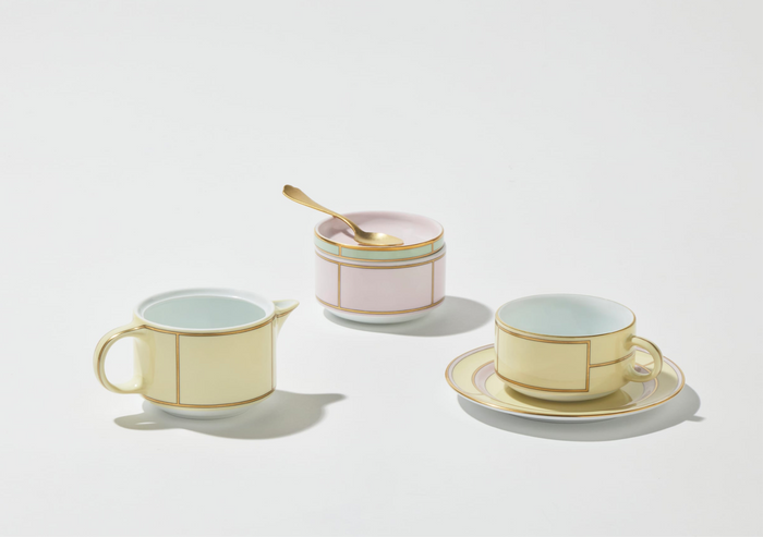 GINORI 1735 Designer porcelain diva colonna sugar bowl