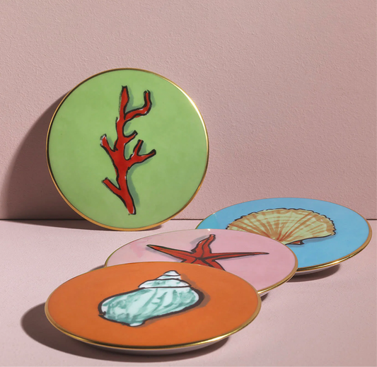 GINORI 1735 Designer porcelain Il viaggio di nettuno coasters (4)