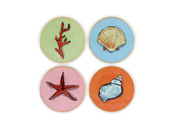 GINORI 1735 Designer porcelain Il viaggio di nettuno coasters (4)