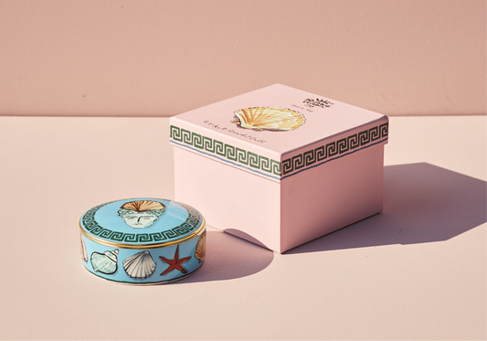 GINORI 1735 Designer porcelain Il viaggio di nettuno trinket box