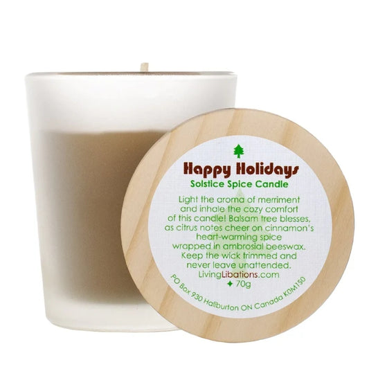 Happy Holidays Solstice Spice Candle