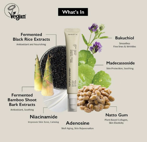 Haruharu Wonder Black Rice Bakuchiol Eye Cream 0.67 fl.oz / 20ml
