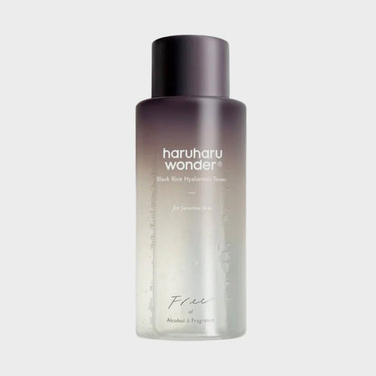 Haruharu Wonder Black Rice Hyaluronic Toner Fragrance Free For Sensitive Skin asian authentic genuine original korean skincare montreal toronto calgary canada thekshop thekshop.ca natural organic vegan cruelty-free cosmetics kbeauty vancouver free shipping clean beauty routine skin makeup