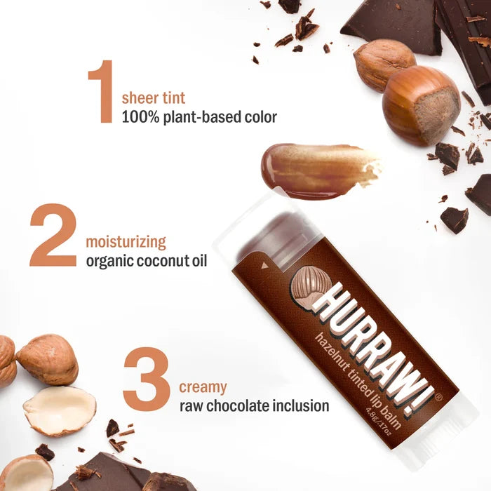 Hurraw! | Hazelnut Tinted Lip Balm