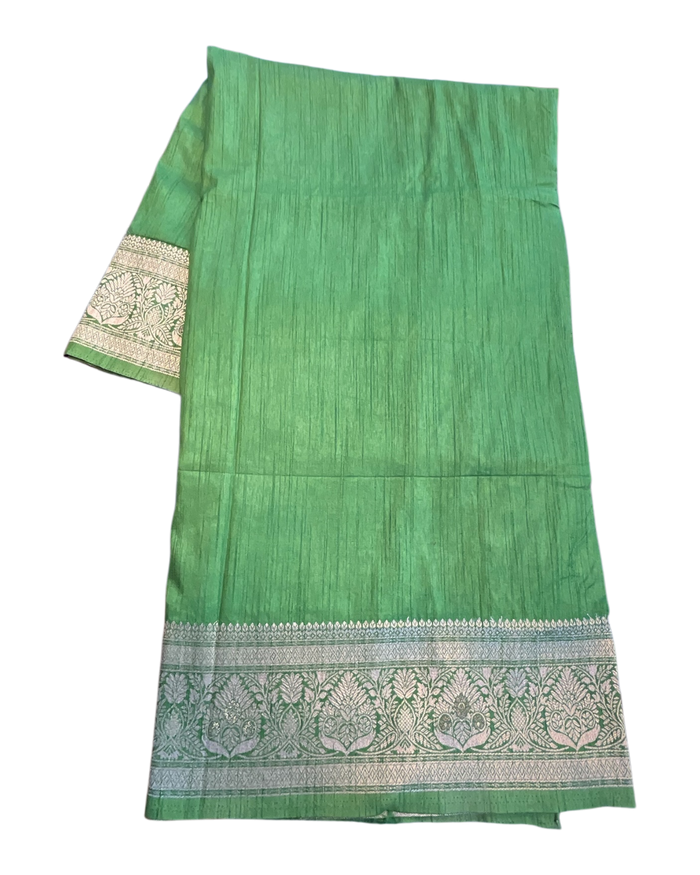 Henna Green - Traditional Handloom Saree with Blouse Piece - UK stock - 24hr Dispatch - SP2630 KP