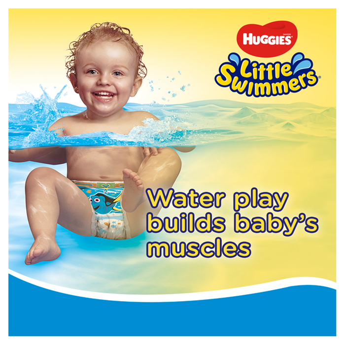 Huggies Little Swimmers Swim Nappies Size 2-3 12 Pack