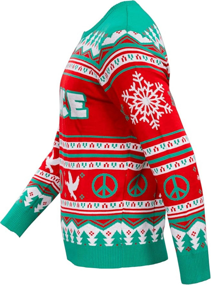 I Come in Peace / Peace Funny Couples Adult Unisex Ugly Christmas Sweaters