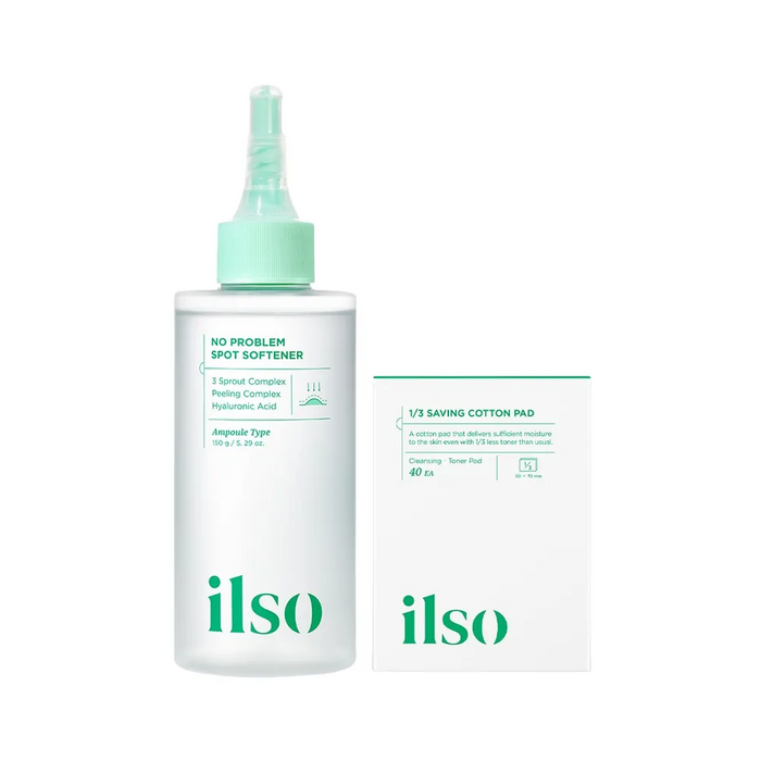 Ilso No Problem Spot Softener + 1/3 Saving Cotton Pad Set