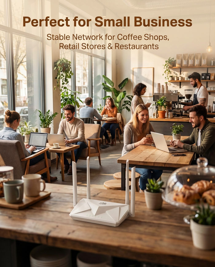InHand Networks AX3000 Wi-Fi 6 Router, Dual Band Gigabit Wireless Router, WPA3 Security, IPv6, Parental Controls, Guest Network, 160MHz, 1024-QAM, MU-MIMO, OFDMA, Low Latency for Home or Office