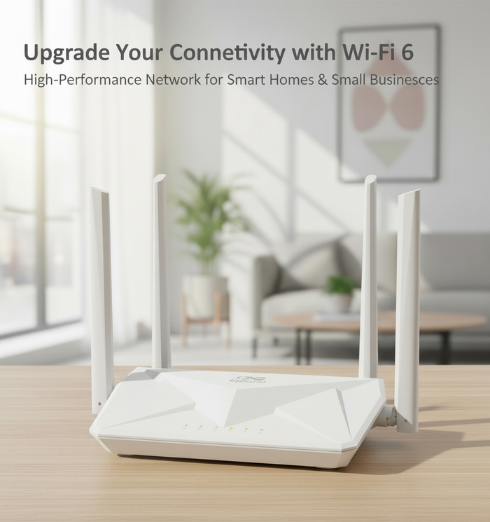 InHand Networks AX3000 Wi-Fi 6 Router, Dual Band Gigabit Wireless Router, WPA3 Security, IPv6, Parental Controls, Guest Network, 160MHz, 1024-QAM, MU-MIMO, OFDMA, Low Latency for Home or Office