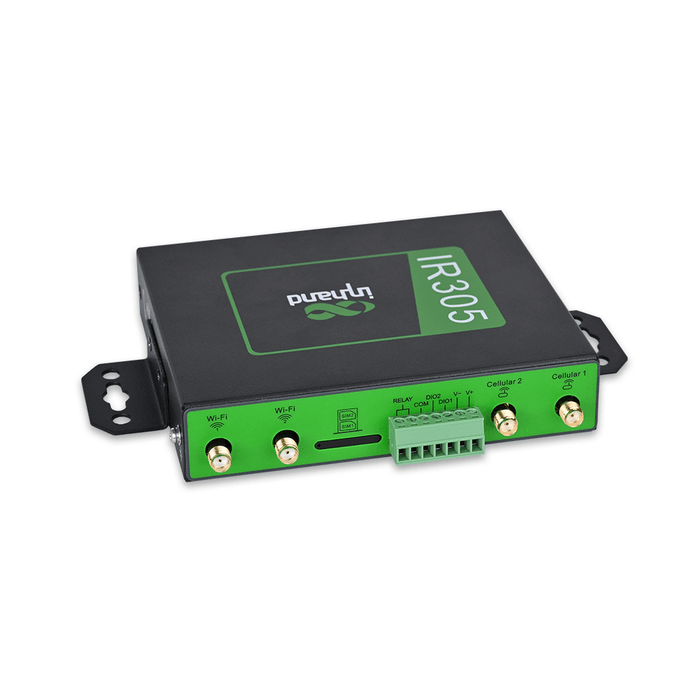 InRouter305 | 4G LTE Industrial Router IR305 with Certificate of CE, CB, UKCA, E-MARK, FCC, IC, PTCRB, AT&T, Verizon, T-mobilel, RS232 and RS485 IoT Integration,  M2M, Cloud Managed Service