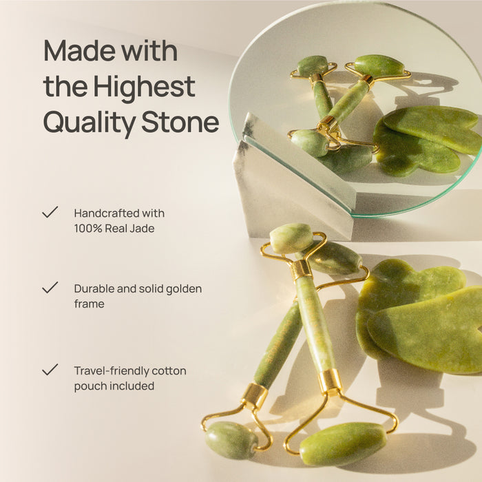 Jade Roller & Gua Sha Set - Plantifique