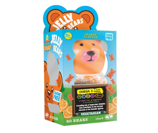 Jelly Bear Omega 3 Jar 60 Gummies