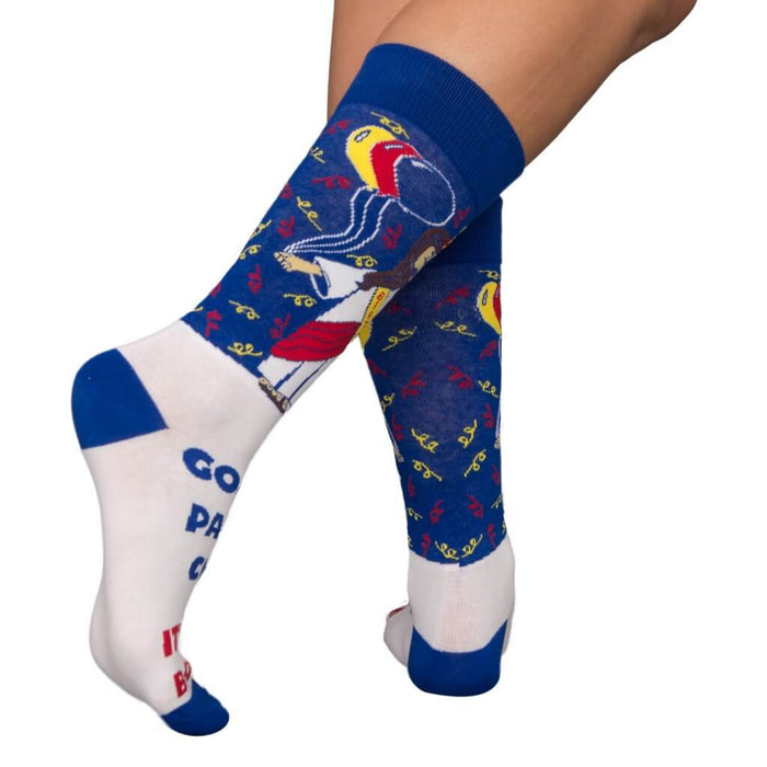 Jesus Birthday Boy Ugly Christmas Socks 4