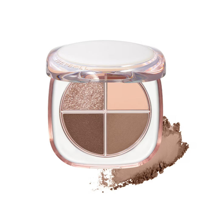 Judydoll Glazed 4-Colors Eyeshadow Palette #01