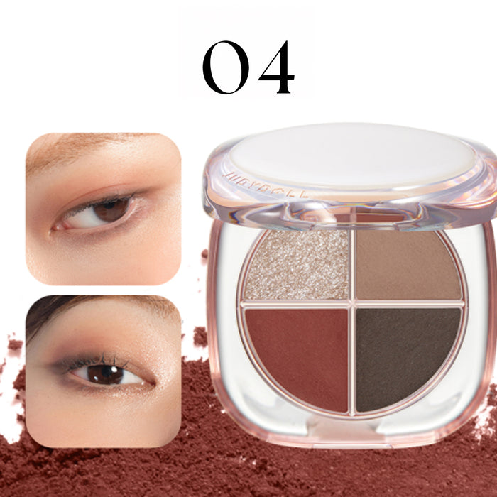 Judydoll Glazed 4-Colors Eyeshadow Palette