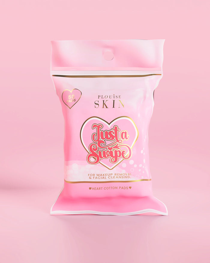 Just A Swipe Heart-Shaped Cotton Pads
