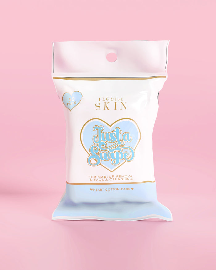 Just A Swipe Heart-Shaped Cotton Pads