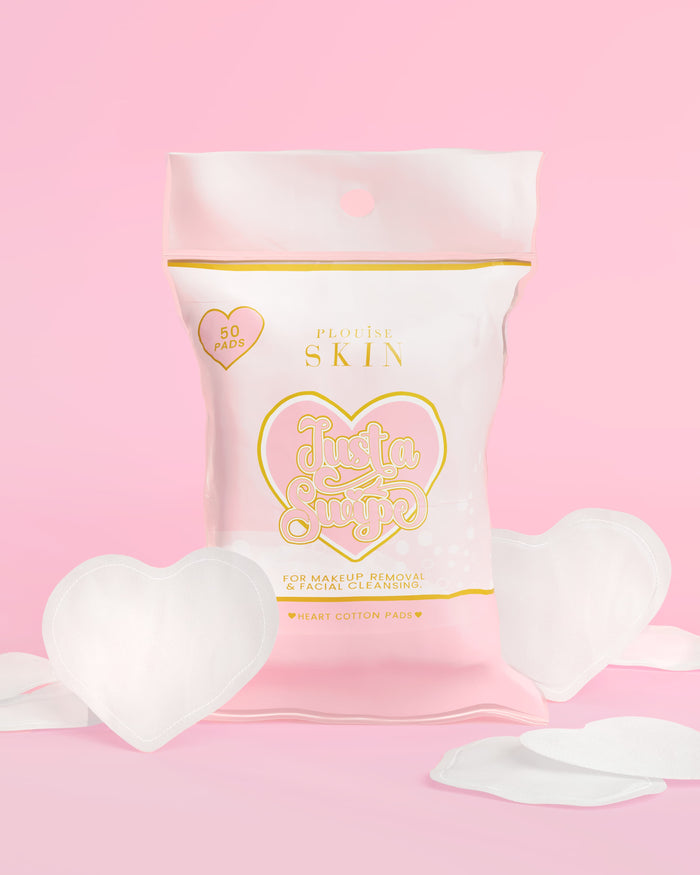 Just A Swipe Heart-Shaped Cotton Pads