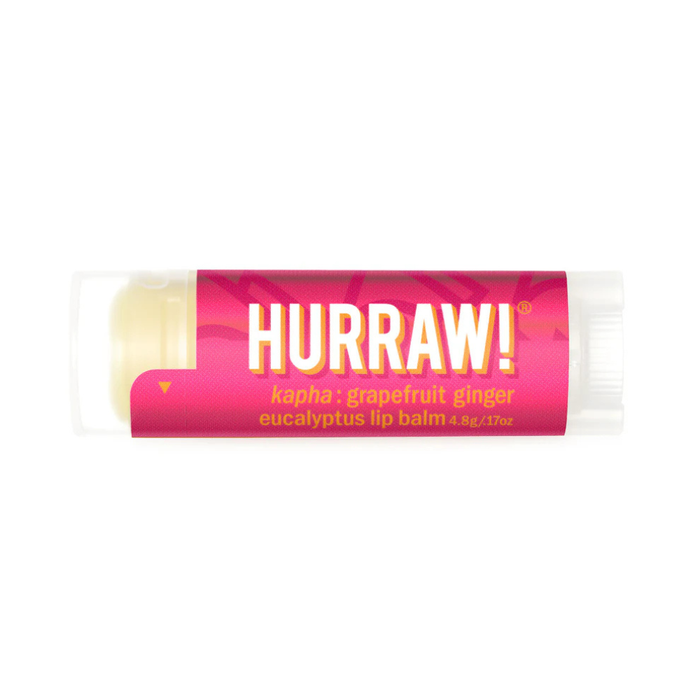 Hurraw! Kapha Lip Balm – Grapefruit Ginger Eucalyptus