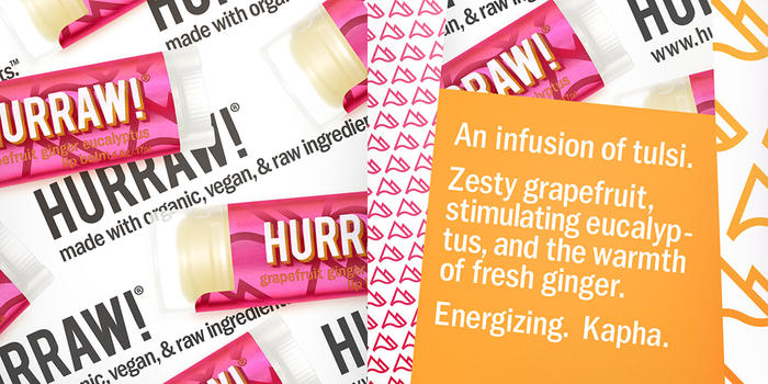 Hurraw! Kapha Lip Balm – Grapefruit Ginger Eucalyptus