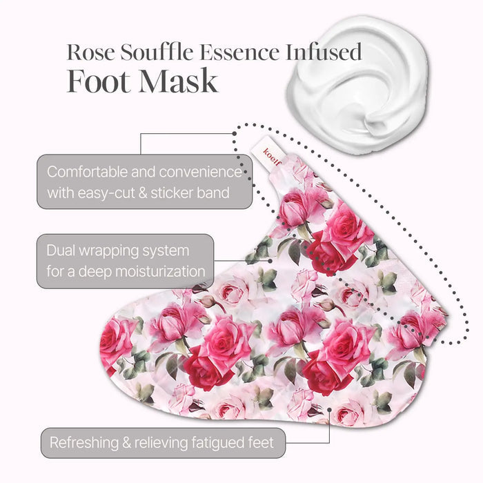 KOELF Rose Petal Satin Foot Mask - Seouléa